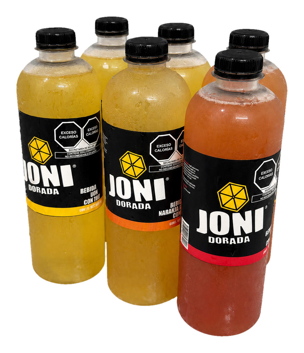 Paquete de 6 botellas Joni Dorada